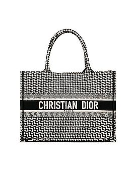 Dior Medium Houndstooth Embroidered Book Tote (view 1)