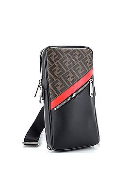 Fendi Sling Backpack Zucca Coated Canvas and Leather (view 2)
