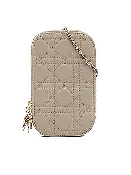 Dior Cannage Lady Dior Phone Holder (view 1)