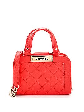 Chanel Label Click Shopping Tote Quilted Calfskin Mini (view 1)