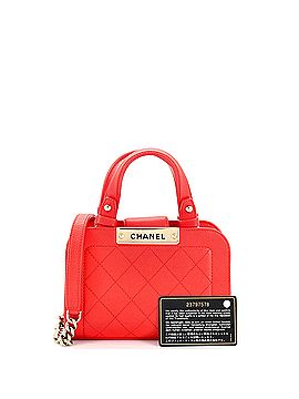 Chanel Label Click Shopping Tote Quilted Calfskin Mini (view 2)