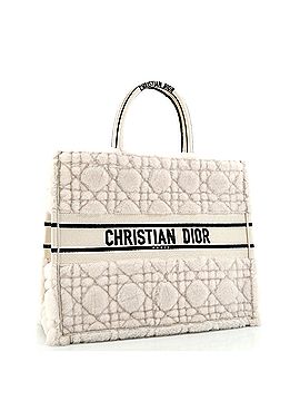 Christian Dior Book Tote Cannage Quilt Shearling Large (view 2)