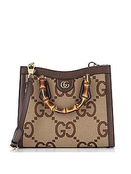 Gucci Diana NM Bamboo Handle Tote Jumbo GG Canvas Small (view 1)