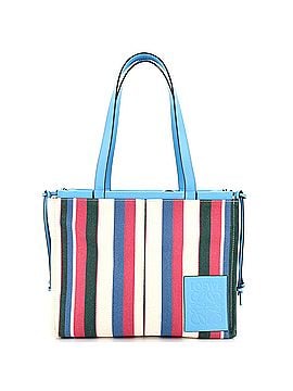 Loewe Cushion Tote Striped Canvas Large (view 1)