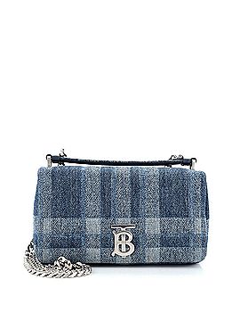 Burberry Lola Crossbody Bag Quilted Printed Denim Small (view 1)