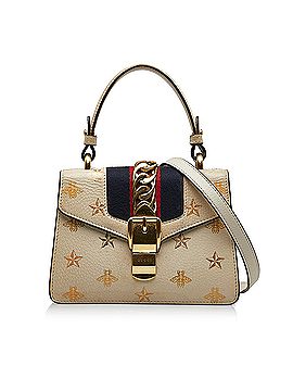 Gucci Mini Sylvie Bee Star Top Handle Bag (view 1)