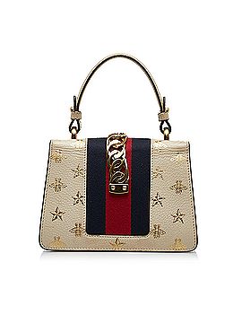 Gucci Mini Sylvie Bee Star Top Handle Bag (view 2)