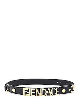 Versace x Fendi Fendace Logo Belt Leather and Metal (view 2)