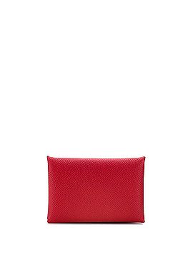 Hermès Calvi Duo Card Holder Epsom (view 1)