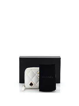 Chanel Coco Casino Zip Coin Purse Quilted Caviar (view 2)