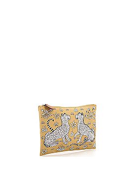 Hermès Les Leopards Cosmetic Case Printed Silk Small (view 2)