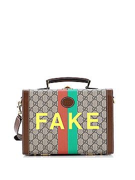 Gucci Fake/Not Beauty Case Printed GG Coated Canvas (view 1)