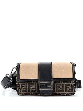 Fendi Baguette Convertible Belt Bag Zucca Canvas with Canvas and Leather Large (view 1)