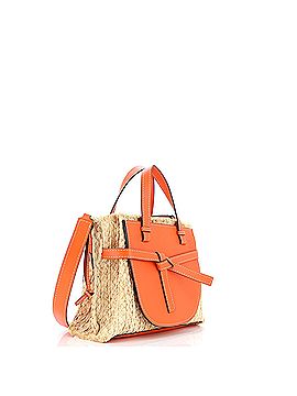 Loewe Gate Tote Leather and Straw Small (view 2)