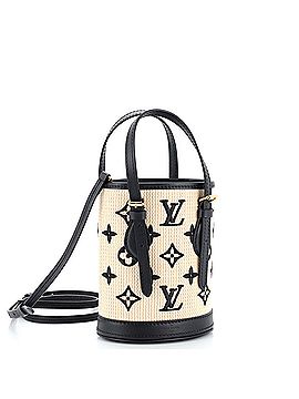 Louis Vuitton Bucket Bag Monogram Raffia Nano (view 2)