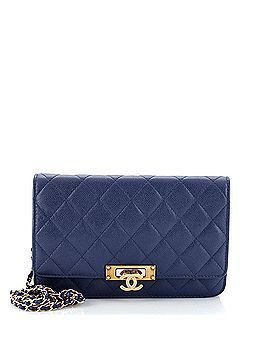 Chanel Golden Class Wallet on Chain Quilted Caviar (view 1)