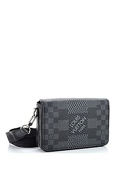 Louis Vuitton Studio Messenger Bag Limited Edition Damier Graphite 3D (view 2)
