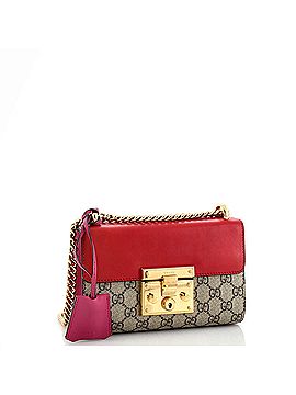 Gucci Padlock Shoulder Bag GG Coated Canvas and Leather Small (view 2)