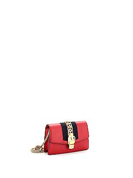 Gucci Sylvie Chain Shoulder Bag Leather Super Mini (view 2)