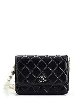 Chanel Pearl Strap CC Wallet on Chain Quilted Calfskin Mini (view 1)