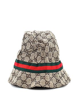 Gucci Web Bucket Hat GG Canvas (view 1)