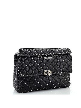 Valentino Garavani Rockstud Spike Flap Bag Quilted Leather Large (view 2)