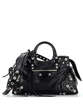Balenciaga Neo Cagole City Bag Leather with Crystals Medium (view 1)
