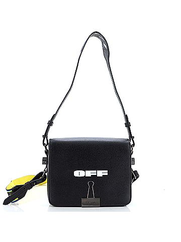 Off white binder discount clip bag black