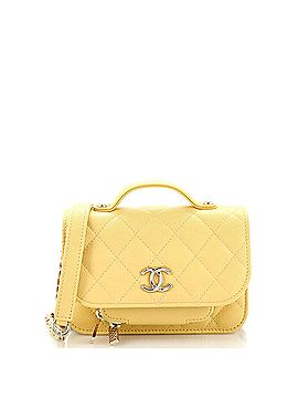 Chanel Business Affinity Flap Clutch with Chain Quilted Caviar (view 1)