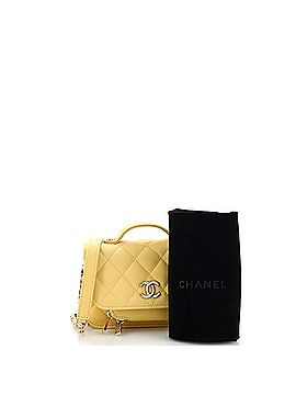 Chanel Business Affinity Flap Clutch with Chain Quilted Caviar (view 2)
