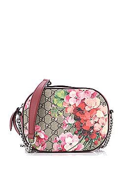 Gucci Chain Crossbody Bag Blooms Print GG Coated Canvas Mini (view 1)