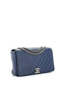 Chanel Coco Boy Flap Bag Quilted Aged Calfskin Large (view 2)