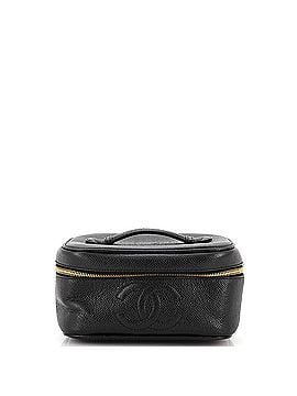 Chanel Vintage Timeless Cosmetic Case Caviar Medium (view 1)