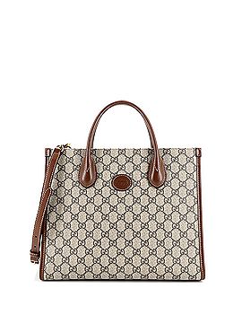 Gucci Interlocking G Tote GG Coated Canvas and Leather Small (view 1)