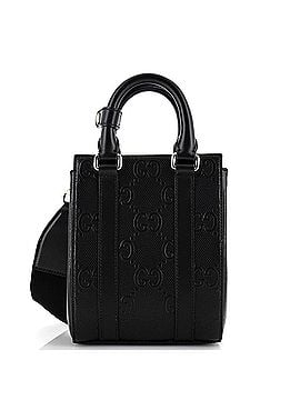 Gucci Vertical Tote GG Embossed Perforated Leather Mini (view 1)