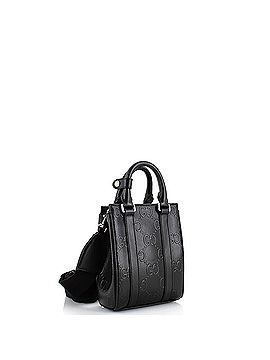 Gucci Vertical Tote GG Embossed Perforated Leather Mini (view 2)