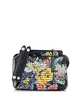 Fendi DotCom Click Shoulder Bag Quilted Printed Leather Small (view 1)