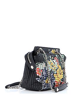 Fendi DotCom Click Shoulder Bag Quilted Printed Leather Small (view 2)