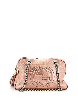 Gucci Soho Chain Zip Shoulder Bag Leather Small (view 1)