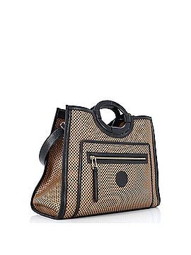Fendi Runaway Shopper Tote Perforated Leather Large (view 2)