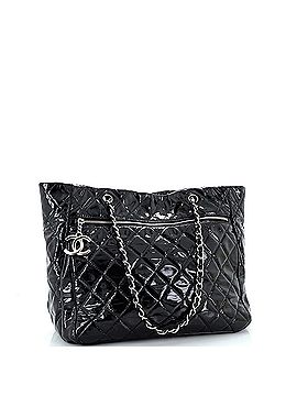 Chanel CC Charm Tote Quilted Patent Vinyl Large (view 2)