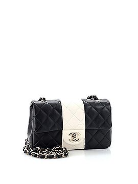 Chanel Bicolor Classic Single Flap Bag Quilted Lambskin Mini (view 2)