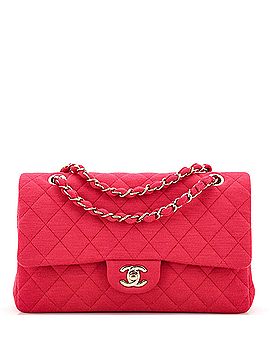 Chanel Classic Double Flap Bag Quilted Jersey Medium (view 1)