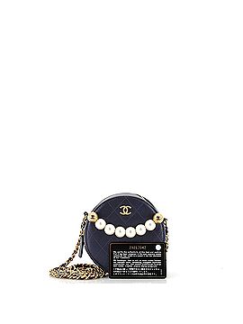 Chanel Chic Pearls Round Clutch with Chain Quilted Lambskin (view 2)