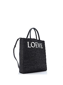 Loewe A4 Tote Raffia and Leather North South (view 2)