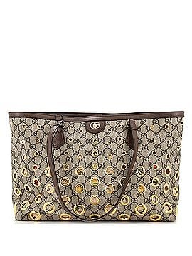 Gucci Ophidia Tote Grommet GG Coated Canvas Medium (view 1)