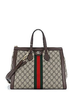 Gucci Ophidia Top Handle Tote GG Coated Canvas Medium (view 1)