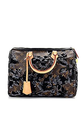 Louis Vuitton Speedy Handbag Fleur De Jais Monogram Canvas 30 (view 1)