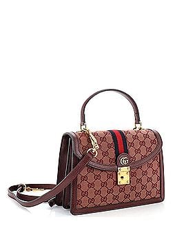 Gucci Ophidia Flap Top Handle Bag GG Coated Canvas Small (view 2)