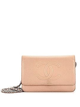 Chanel Timeless Wallet on Chain Caviar (view 1)